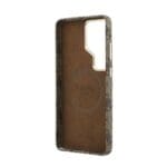 Guess PU 4G Script Metal Logo Magnetic Brown Kryt Samsung Galaxy S26 Ultra