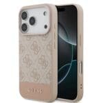 Guess PU 4G Stripe Pink Kryt iPhone 17 Pro