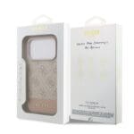 Guess PU 4G Stripe Pink Kryt iPhone 17 Pro