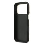 Guess PU Grained 4G Logo Stand Camera Frame Black Kryt iPhone 17 Pro