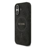 Guess PU Leather 4G Colored Ring MagSafe Black Kryt iPhone 17