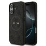 Guess PU Leather 4G Colored Ring MagSafe Black Kryt iPhone 17