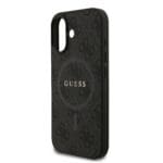 Guess PU Leather 4G Colored Ring MagSafe Black Kryt iPhone 17