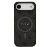 Guess PU Leather 4G Colored Ring MagSafe Black Kryt iPhone 17 Air