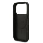 Guess PU Leather 4G Colored Ring MagSafe Black Kryt iPhone 17 Pro