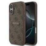 Guess PU Leather 4G Colored Ring MagSafe Brown Kryt iPhone 17