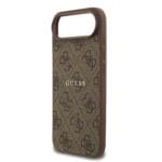 Guess PU Leather 4G Colored Ring MagSafe Brown Kryt iPhone 17 Air