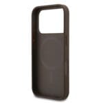 Guess PU Leather 4G Colored Ring MagSafe Brown Kryt iPhone 17 Pro