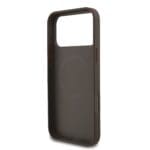 Guess PU Leather 4G Colored Ring MagSafe Brown Kryt iPhone 17 Pro Max