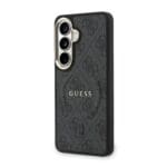 Guess PU Leather 4G Gold Frame Magnetic Black Kryt Samsung Galaxy S26