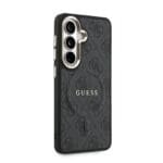 Guess PU Leather 4G Gold Frame Magnetic Black Kryt Samsung Galaxy S26