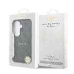 Guess PU Leather 4G Gold Frame Magnetic Black Kryt Samsung Galaxy S26