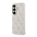 Guess PU Leather 4G Gold Frame Magnetic Pink Kryt Samsung Galaxy S26