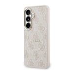 Guess PU Leather 4G Gold Frame Magnetic Pink Kryt Samsung Galaxy S26 Plus