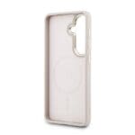 Guess PU Leather 4G Gold Frame Magnetic Pink Kryt Samsung Galaxy S26 Plus