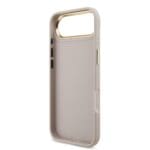 Guess PU Leather 4G Metal Logo Gold Frame Pink Kryt iPhone 17 Air
