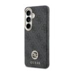 Guess PU Leather 4G Strass Logo Gold Frame Magnetic Black Kryt Samsung Galaxy S26