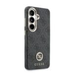Guess PU Leather 4G Strass Logo Gold Frame Magnetic Black Kryt Samsung Galaxy S26