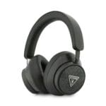 Guess PU Leather 4G Triangle Logo ENC Wireless Headphones Black