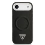Guess PU Leather Triangle Logo MagSafe Black Kryt iPhone 17 Air
