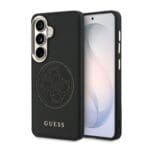 Guess PU Perforated 4G Logo Magnetic Black Kryt Samsung Galaxy S26