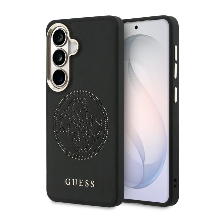 Guess PU Perforated 4G Logo Magnetic Black Kryt Samsung Galaxy S26