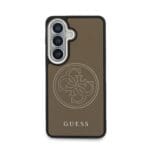 Guess PU Perforated 4G Logo Magnetic Brown Kryt Samsung Galaxy S26