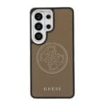 Guess PU Perforated 4G Logo Magnetic Brown Kryt Samsung Galaxy S26 Ultra
