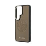 Guess PU Perforated 4G Logo Magnetic Brown Kryt Samsung Galaxy S26 Ultra