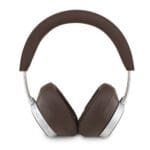 Guess PU Saffiano Triangle Logo ENC Wireless Headphones Brown