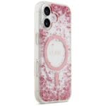 Guess Resin Bottom Glitter MagSafe Pink Kryt iPhone 17