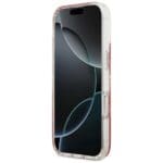 Guess Resin Bottom Glitter MagSafe Pink Kryt iPhone 17