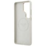 Guess Rhinestone Round Logo MagSafe Beige Kryt Samsung Galaxy S26 Ultra