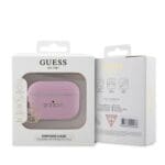 Guess Saffiano 4G Charm Pink Kryt AirPods Pro 2