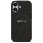 Guess Saffiano Classic Logo MagSafe Black Kryt iPhone 17