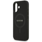 Guess Saffiano Classic Logo MagSafe Black Kryt iPhone 17