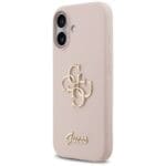 Guess Silicone Big 4G Script Pink Kryt iPhone 17