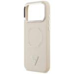 Guess Triangle Logo MagSafe Beige Kryt iPhone 17 Pro