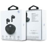 Headphones Bluetooth TWS BMW Leather Metal Logo ENC Black