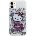 Hello Kitty HKHCN61HDGPHT White Hardcase IML Kitty On Bricks Graffiti Kryt iPhone 11/XR