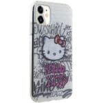 Hello Kitty HKHCN61HDGPHT White Hardcase IML Kitty On Bricks Graffiti Kryt iPhone 11/XR