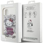 Hello Kitty HKHCN61HDGPHT White Hardcase IML Kitty On Bricks Graffiti Kryt iPhone 11/XR