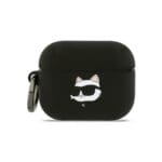 Karl Lagerfeld 3D Logo NFT Choupette Head Silicone Black Kryt AirPods Pro