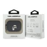Karl Lagerfeld 3D Logo NFT Karl and Choupette Silicone Black Kryt AirPods Pro