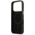 Karl Lagerfeld Croco KL Script Logo MagSafe Black Kryt iPhone 17 Pro