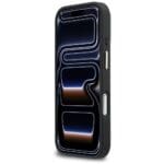 Karl Lagerfeld Croco KL Script Logo MagSafe Black Kryt iPhone 17 Pro Max