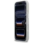 Karl Lagerfeld Croco KL Script Logo MagSafe Silver Kryt iPhone 17 Pro