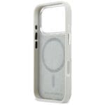 Karl Lagerfeld Croco KL Script Logo MagSafe Silver Kryt iPhone 17 Pro