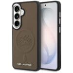 Karl Lagerfeld Embossed Ring Initials MagSafe Brown Kryt Samsung Galaxy S26