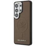 Karl Lagerfeld Embossed Ring Initials MagSafe Brown Kryt Samsung Galaxy S26 Ultra